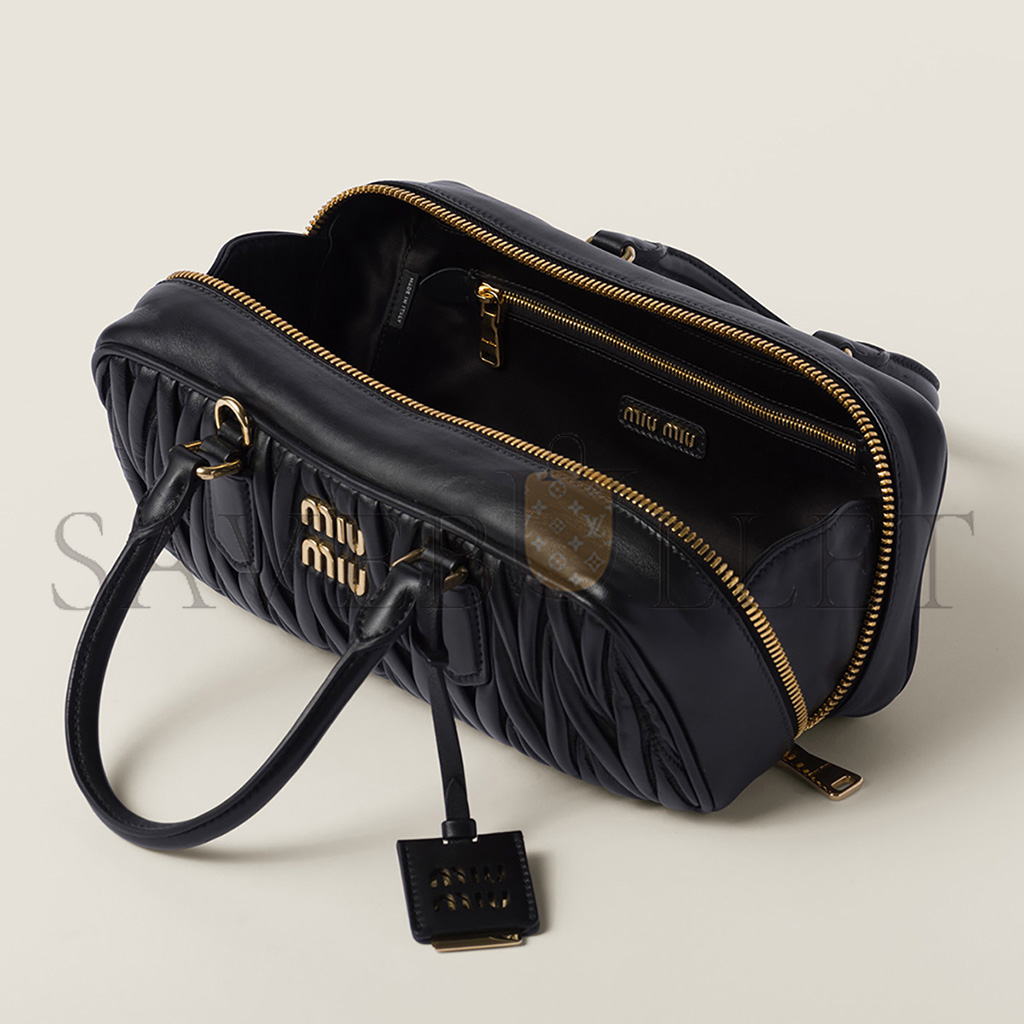 MIU MIU ARCADIE MATELASSÉ NAPPA LEATHER BAG 5BB148 (27*12*9cm) MIU MIU ARCADIE MATELASSÉ NAPPA LEATHER BAG 5BB148 (27*12*9cm)